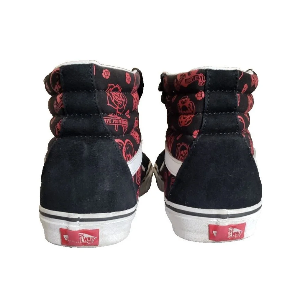 Vans Sk8-Hi - Love You To Death - Sneakers Men’s Size 12 Suede Canvas
